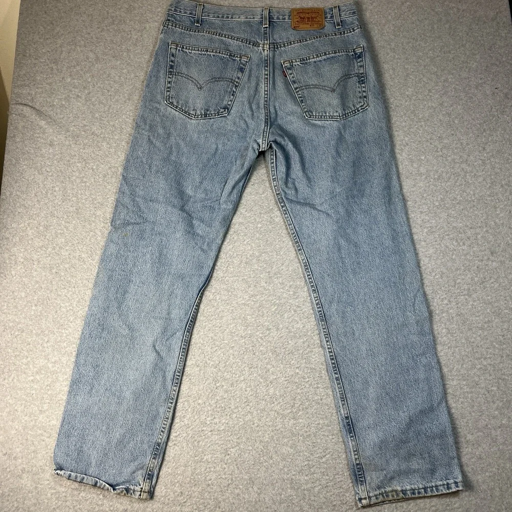 Vintage Levis Jeans Mens 36x32 Blue 505 Straight Denim Cotton Light Mid Rise